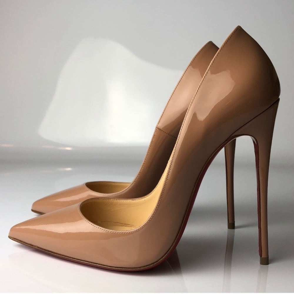 Christian LOUBOUTIN SO KATE 120 PATENT NUDE